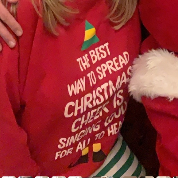 ELF Red Christmas Cheer Sweatshirt Women’s XL Holiday Festive Colorful - Picture 6 of 11